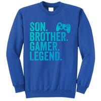 Funny Gaming Video Game Son Brother Gamer Legend Gift Tall Sweatshirt