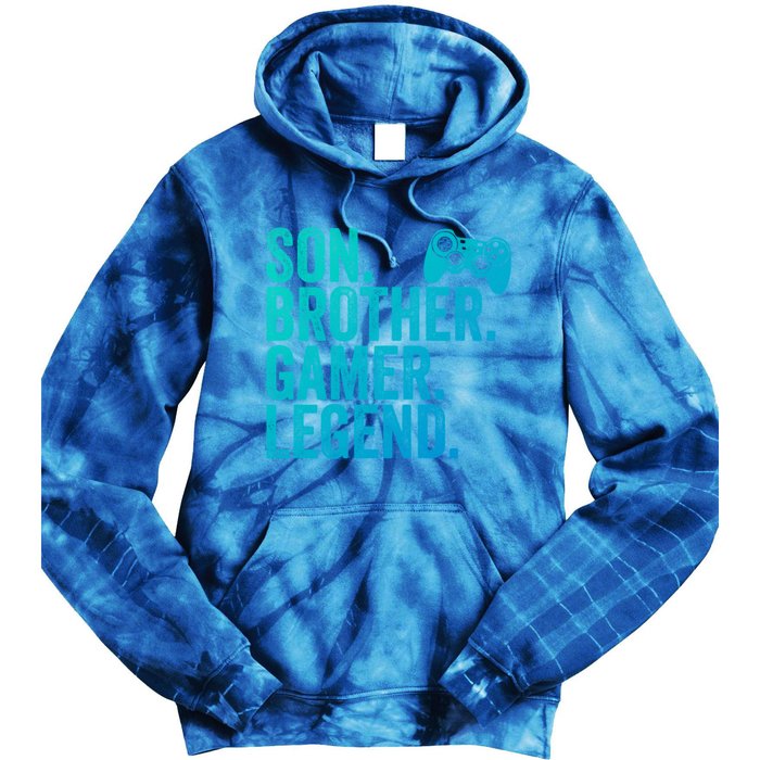 Funny Gaming Video Game Son Brother Gamer Legend Gift Tie Dye Hoodie