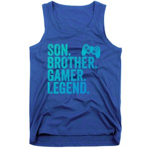 Funny Gaming Video Game Son Brother Gamer Legend Gift Tank Top