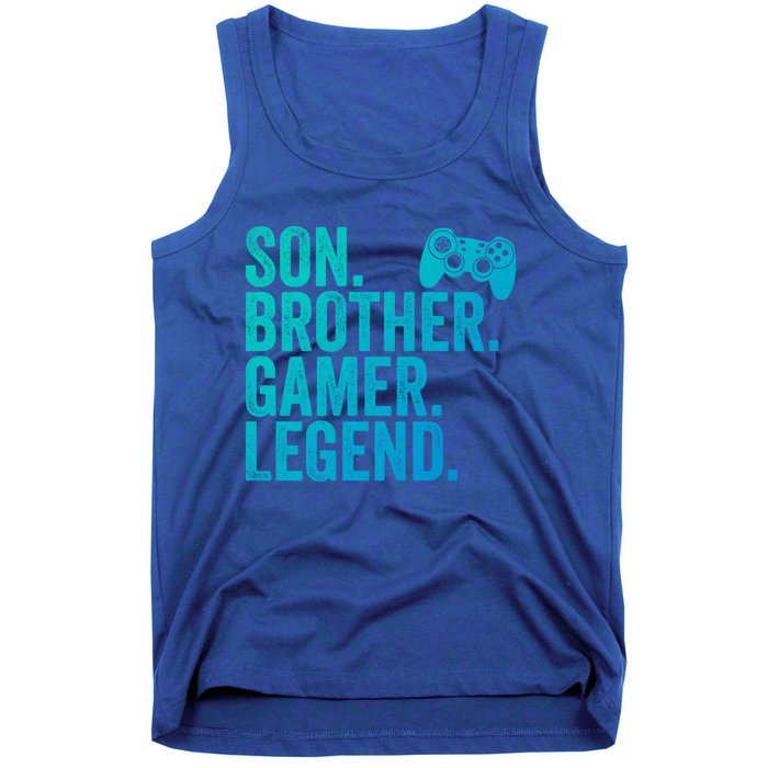 Funny Gaming Video Game Son Brother Gamer Legend Gift Tank Top