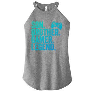 Funny Gaming Video Game Son Brother Gamer Legend Gift Women's Perfect Tri Rocker Tank