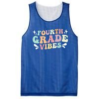 Fourth Grade Vibes Retro Teacher Students Cute Gift Mesh Reversible Basketball Jersey Tank