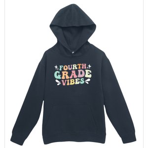 Fourth Grade Vibes Retro Teacher Students Cute Gift Urban Pullover Hoodie