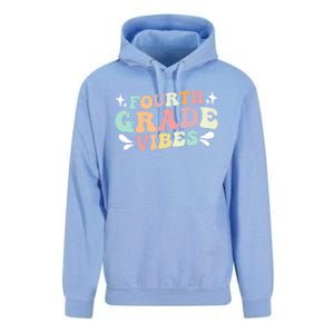 Fourth Grade Vibes Retro Teacher Students Cute Gift Unisex Surf Hoodie