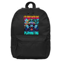 Funny Gorilla Vr Gamer Video Gamer Gaming 16 in Basic Backpack