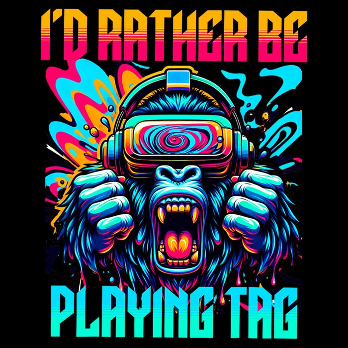 Funny Gorilla Vr Gamer Video Gamer Gaming 16 in Basic Backpack