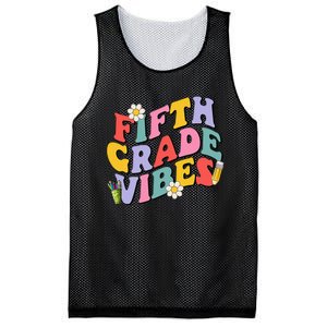 Fifth Grade Vibes Back To School 5th Grade Team 1st Day Mesh Reversible Basketball Jersey Tank