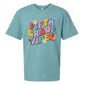 Fifth Grade Vibes Back To School 5th Grade Team 1st Day Sueded Cloud Jersey T-Shirt