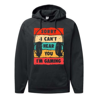 Funny Gamer Video Gaming Performance Fleece Hoodie