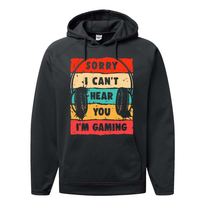 Funny Gamer Video Gaming Performance Fleece Hoodie