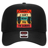 Funny Gamer Video Gaming High Crown Mesh Back Trucker Hat