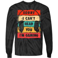 Funny Gamer Video Gaming Tie-Dye Long Sleeve Shirt