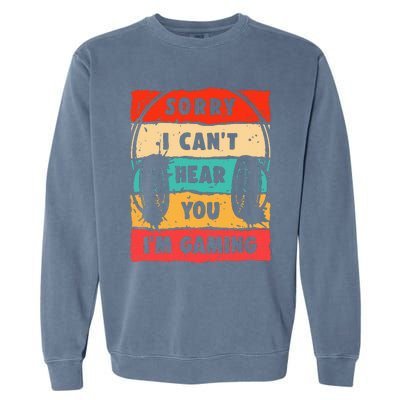 Funny Gamer Video Gaming Garment-Dyed Sweatshirt