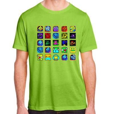 Full Geometry Video Game Gifts Funny Graphic Birthday Gifts Adult ChromaSoft Performance T-Shirt