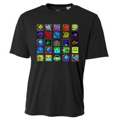 Full Geometry Video Game Gifts Funny Graphic Birthday Gifts Cooling Performance Crew T-Shirt