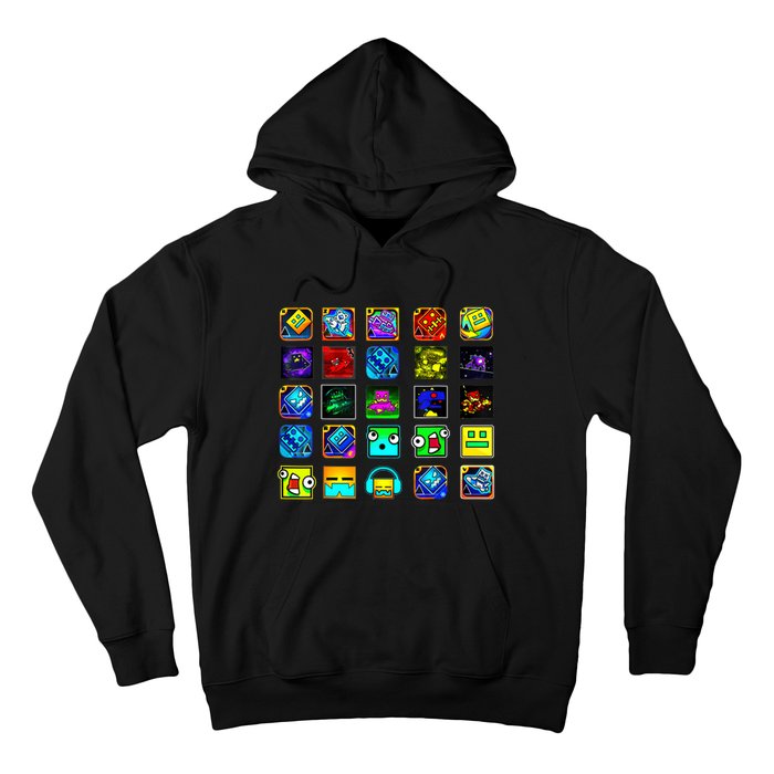 Full Geometry Video Game Gifts Funny Graphic Birthday Gifts Hoodie