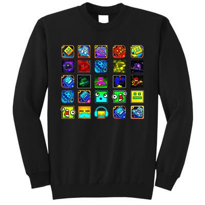 Full Geometry Video Game Gifts Funny Graphic Birthday Gifts Sweatshirt