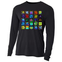 Full Geometry Video Game Gifts Funny Graphic Birthday Gifts Cooling Performance Long Sleeve Crew