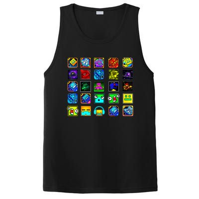 Full Geometry Video Game Gifts Funny Graphic Birthday Gifts PosiCharge Competitor Tank