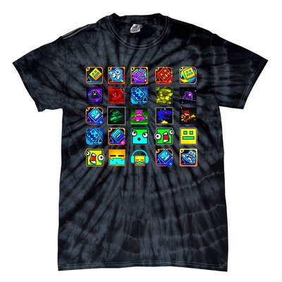 Full Geometry Video Game Gifts Funny Graphic Birthday Gifts Tie-Dye T-Shirt