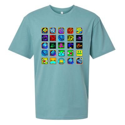 Full Geometry Video Game Gifts Funny Graphic Birthday Gifts Sueded Cloud Jersey T-Shirt