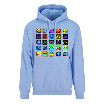 Full Geometry Video Game Gifts Funny Graphic Birthday Gifts Unisex Surf Hoodie