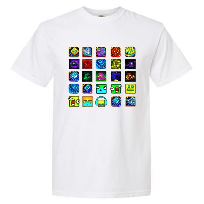 Full Geometry Video Game Gifts Funny Graphic Birthday Gifts Garment-Dyed Heavyweight T-Shirt