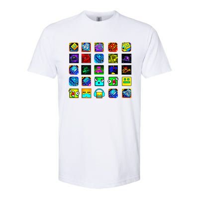 Full Geometry Video Game Gifts Funny Graphic Birthday Gifts Softstyle® CVC T-Shirt