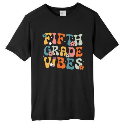 Fifth Grade Vibes Back To School Retro 5th Grade Teachers Tall Fusion ChromaSoft Performance T-Shirt