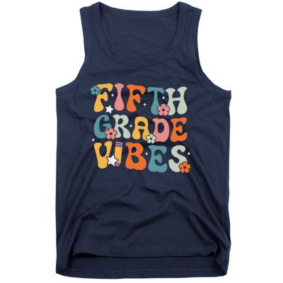 Fifth Grade Vibes Back To School Retro 5th Grade Teachers Tank Top