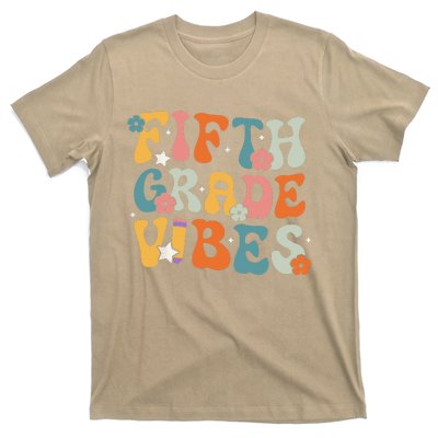 Fifth Grade Vibes Back To School Retro 5th Grade Teachers T-Shirt