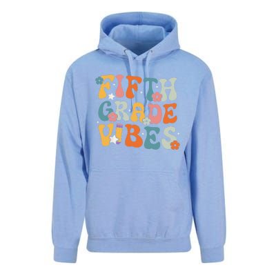 Fifth Grade Vibes Back To School Retro 5th Grade Teachers Unisex Surf Hoodie