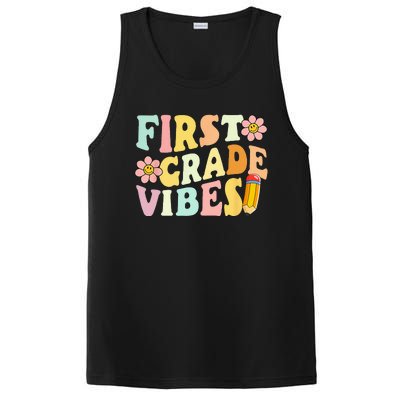 First Grade Vibes 1st Grade 1st Day Of School Teacher PosiCharge Competitor Tank