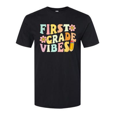 First Grade Vibes 1st Grade 1st Day Of School Teacher Softstyle CVC T-Shirt