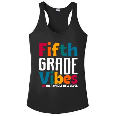 Fifth Grade Vibes Vintage 1st Day Of School Team 5th Grade Ladies PosiCharge Competitor Racerback Tank