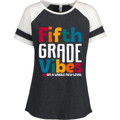 Fifth Grade Vibes Vintage 1st Day Of School Team 5th Grade Enza Ladies Jersey Colorblock Tee