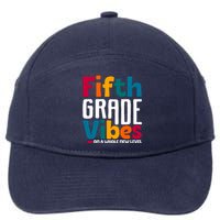 Fifth Grade Vibes Vintage 1st Day Of School Team 5th Grade 7-Panel Snapback Hat