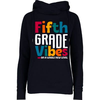 Fifth Grade Vibes Vintage 1st Day Of School Team 5th Grade Womens Funnel Neck Pullover Hood