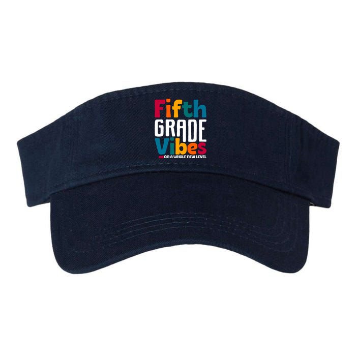 Fifth Grade Vibes Vintage 1st Day Of School Team 5th Grade Valucap Bio-Washed Visor