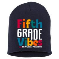 Fifth Grade Vibes Vintage 1st Day Of School Team 5th Grade Short Acrylic Beanie