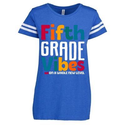 Fifth Grade Vibes Vintage 1st Day Of School Team 5th Grade Enza Ladies Jersey Football T-Shirt