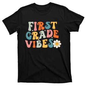 First Grade Vibes 1st Grade Team Retro 1st Day Of School T-Shirt