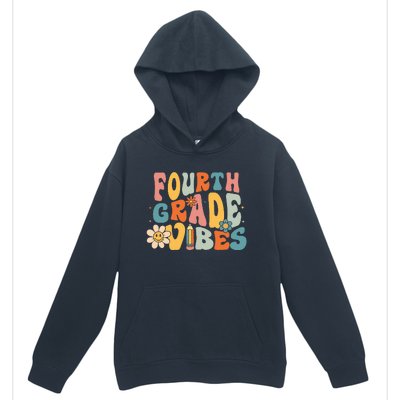 Fourth Grade Vibes 4th Grade Team Retro 1st Day of School Urban Pullover Hoodie