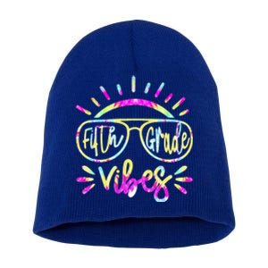 Fifth Grade Vibes Hello Fifth Grade Team Fifth Grade Gift Short Acrylic Beanie