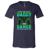 Funny Gamer Vintage Video Games Gaming Gift V-Neck T-Shirt