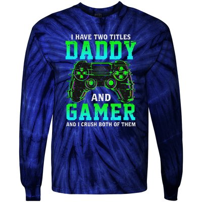 Funny Gamer Vintage Video Games Gaming Gift Tie-Dye Long Sleeve Shirt