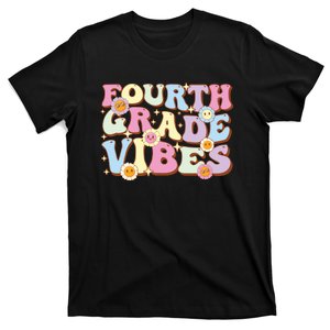 Fourth Grade Vibes 4th Grade Team Retro First Day Teacher Back To School T-Shirt