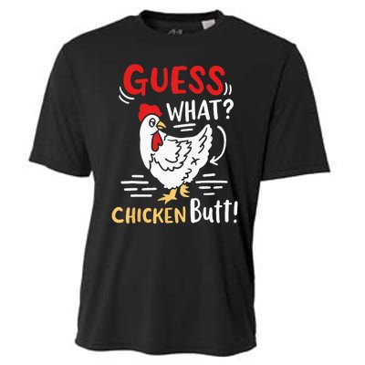 Funny Guess What Chicken Joke Cooling Performance Crew T-Shirt