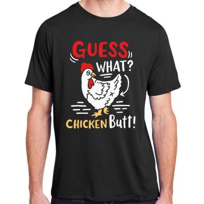 Funny Guess What Chicken Joke Adult ChromaSoft Performance T-Shirt