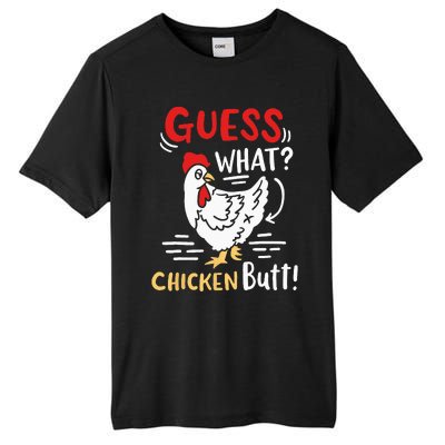 Funny Guess What Chicken Joke Tall Fusion ChromaSoft Performance T-Shirt